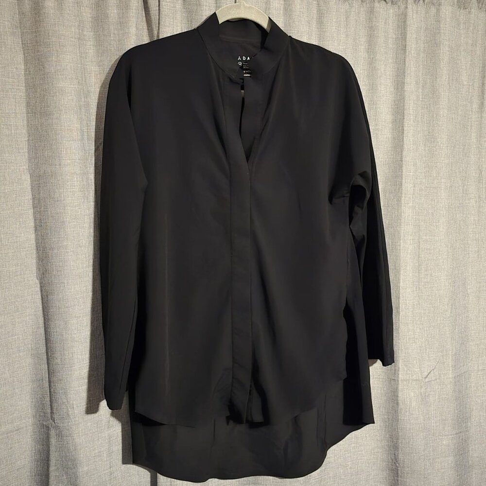 ADAY Black Snap Front Shirt/Blouse - Size XS